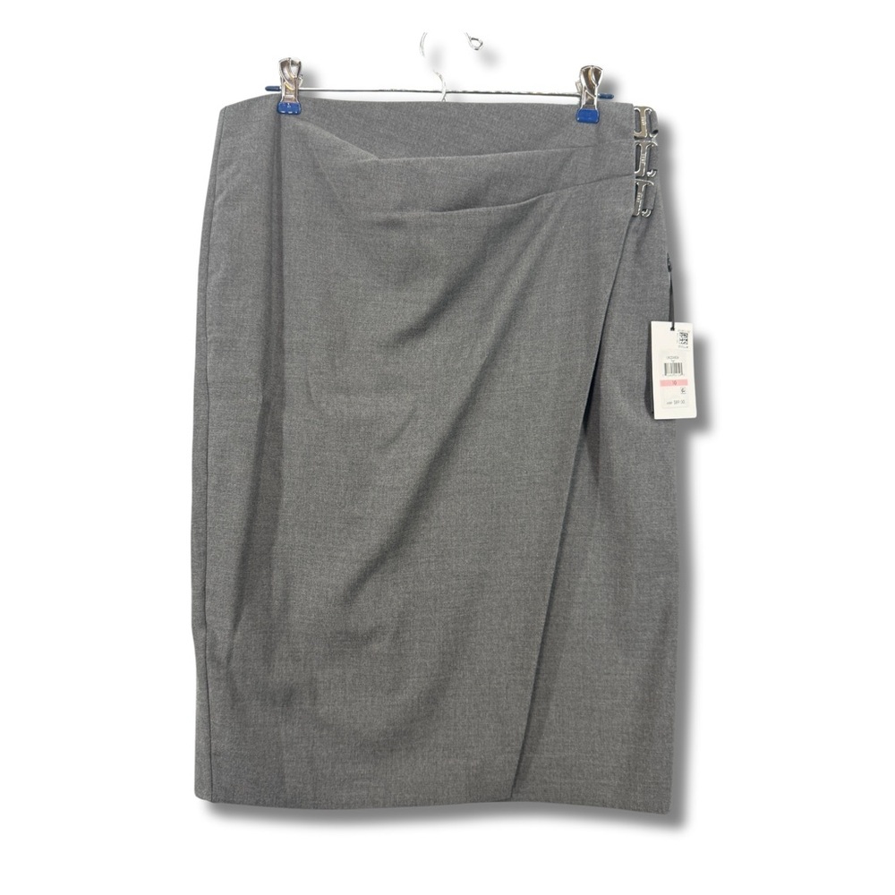 NWT DKNY Womens Pencil Skirt Knee Length Office Suit Gray Size 10 NWT